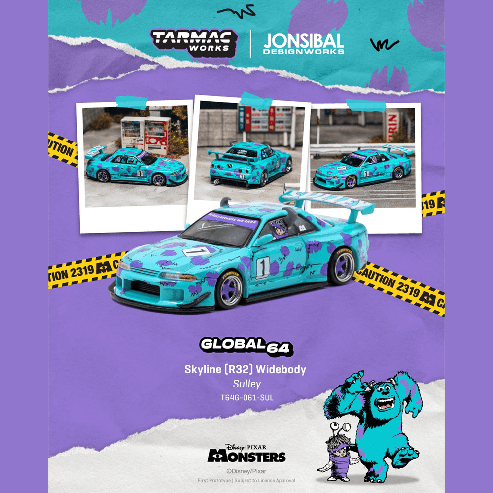 *Pre-Order* Tarmac Works - Skyline (R32) Widebody - Designed by Jon Sibal - Sulley - Global64 Series - Top CollectiblesDiecastTarmac Works