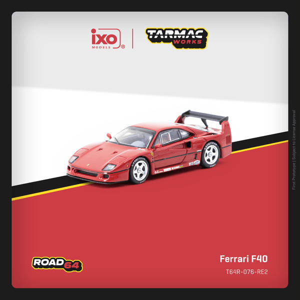 *Pre - Order* Tarmac Works x IXO Models - Ferrari F40 - Hobby64 Series - Top CollectiblesDiecastTarmac Works