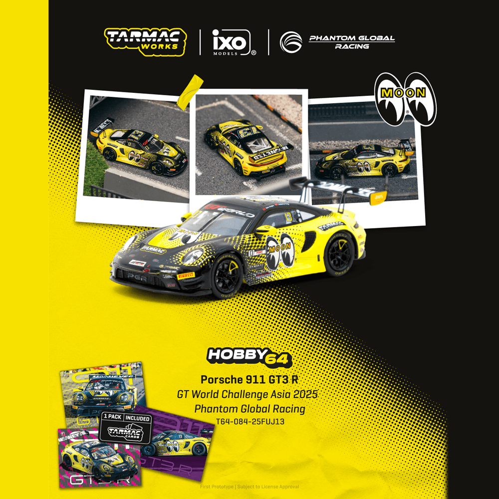 *Pre - Order* Tarmac Works x IXO Models - Porsche 911 GT3 R Trading Cards Combo Set - Hobby64 Series - Top CollectiblesDiecastTarmac Works