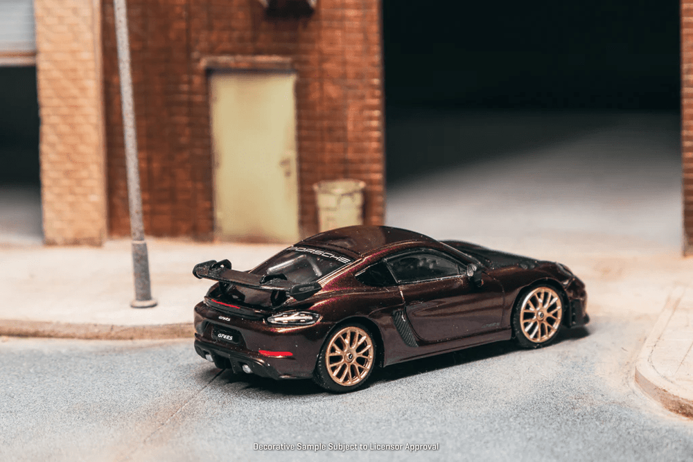*Pre - Order* Tarmac Works X Schuco - Porsche Cayman GT4RS Amethyst Metallic - 2025 Collab64 Series - Top CollectiblesDiecastSchuco
