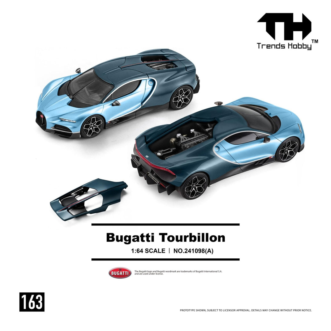 *Pre-Order* Trends Hobby - Bugatti Tourbillon - Blue Atlantic - Top CollectiblesDiecastTrends Hobby