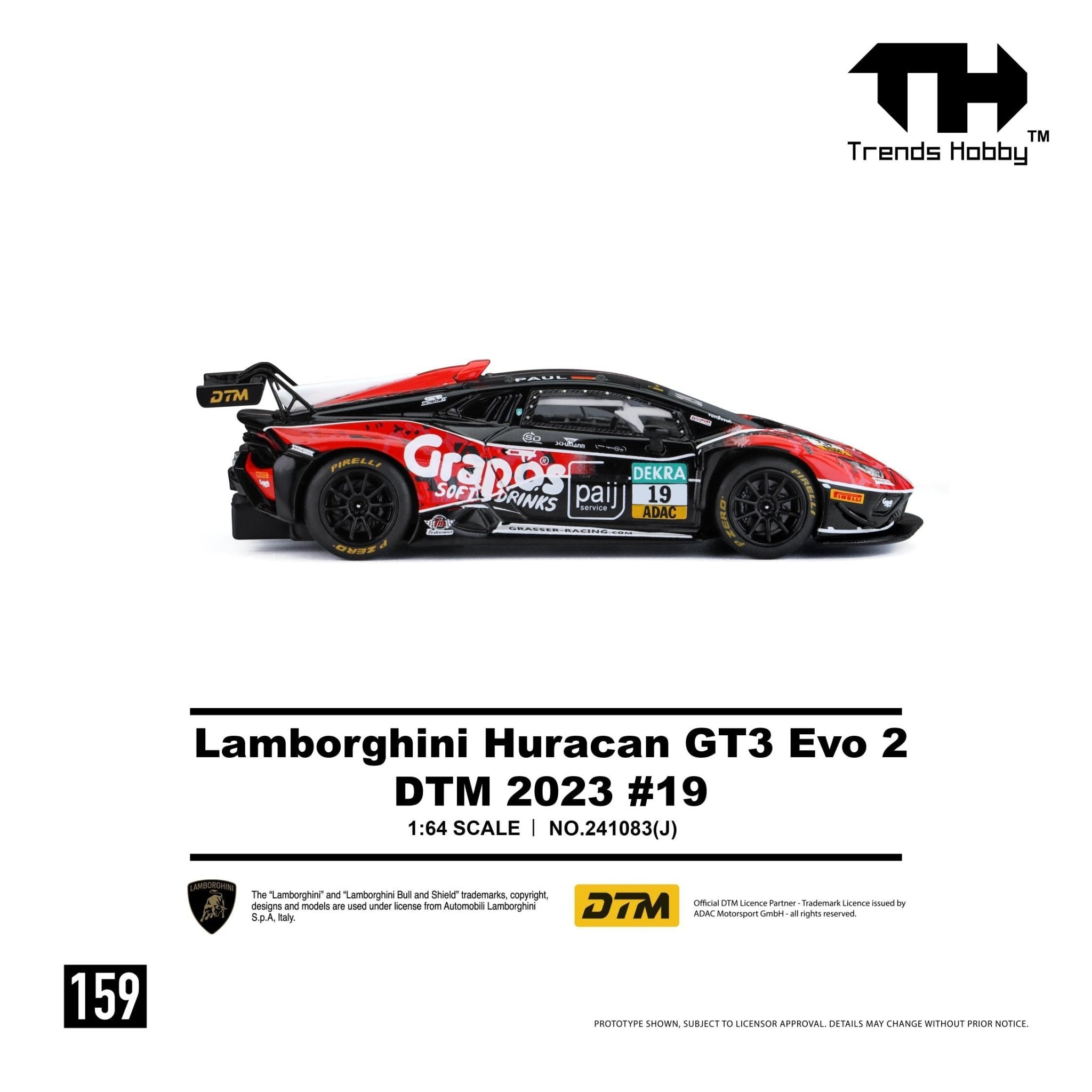 Pre-Order* Trends Hobby - Lamborghini Huracan GT3 EVO2 - DTM 2023