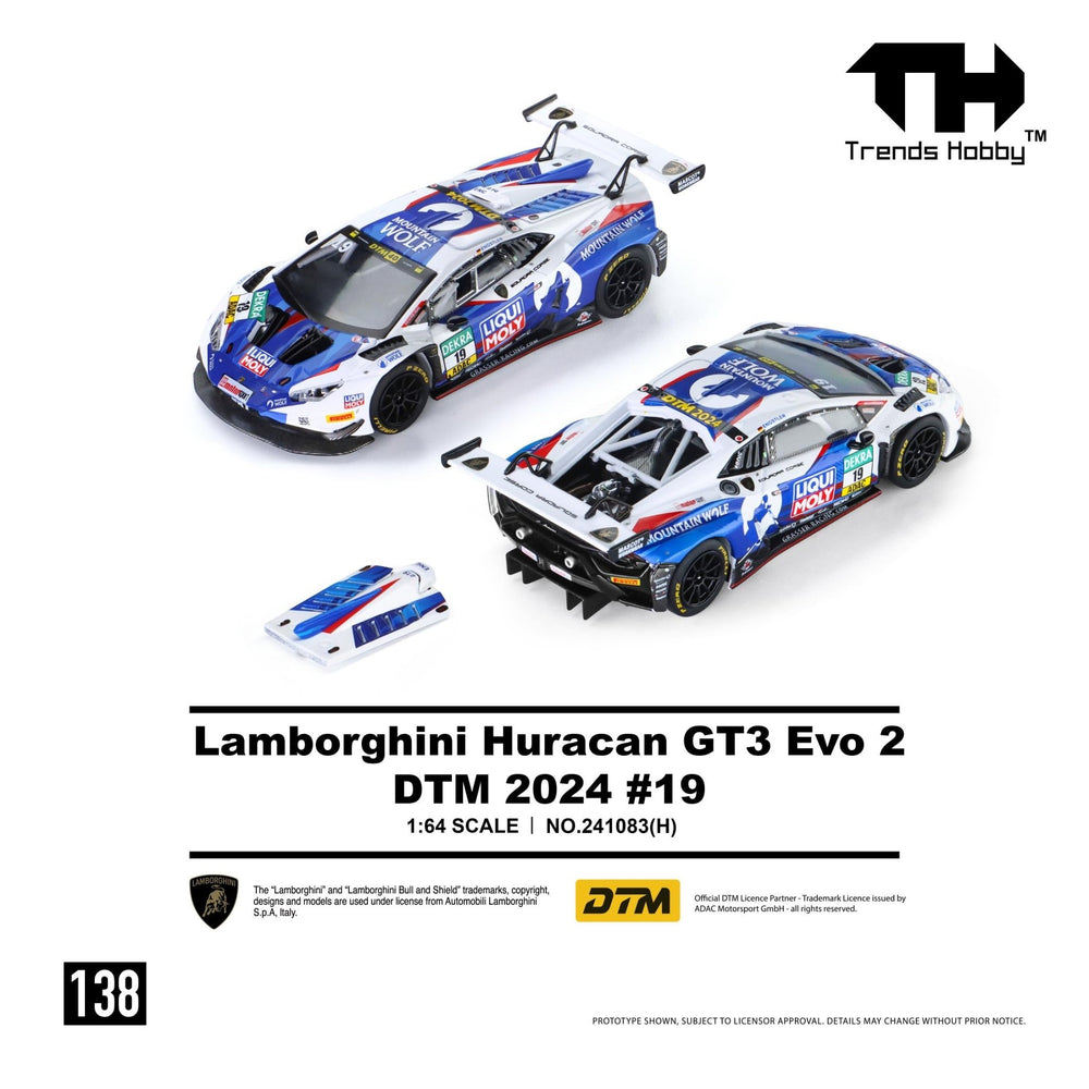 *Pre-Order* Trends Hobby - Lamborghini Huracan GT3 EVO2 - DTM 2024 19 - Top CollectiblesDiecastTrends Hobby