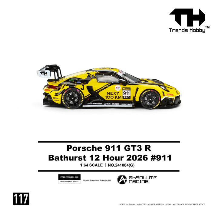 *Pre-Order* Trends Hobby - Porsche 911 GT3 R - B12H 2026 911 - Top CollectiblesDiecastTrends Hobby