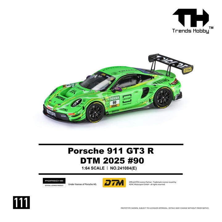 *Pre-Order* Trends Hobby - Porsche 911 GT3 R - DTM 2025 90 - Top CollectiblesDiecastTrends Hobby