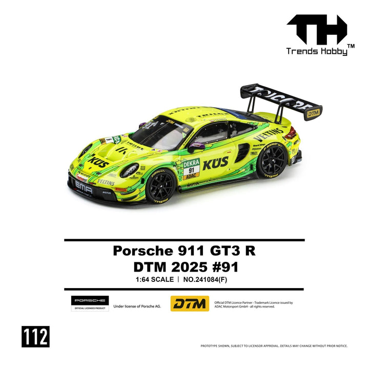 *Pre-Order* Trends Hobby - Porsche 911 GT3 R - DTM 2025 91 - Top CollectiblesDiecastTrends Hobby