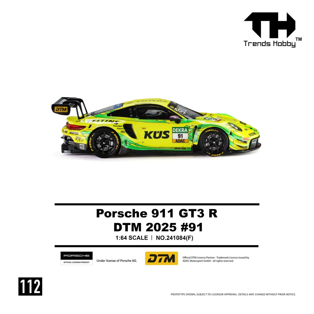 *Pre-Order* Trends Hobby - Porsche 911 GT3 R - DTM 2025 91 - Top CollectiblesDiecastTrends Hobby