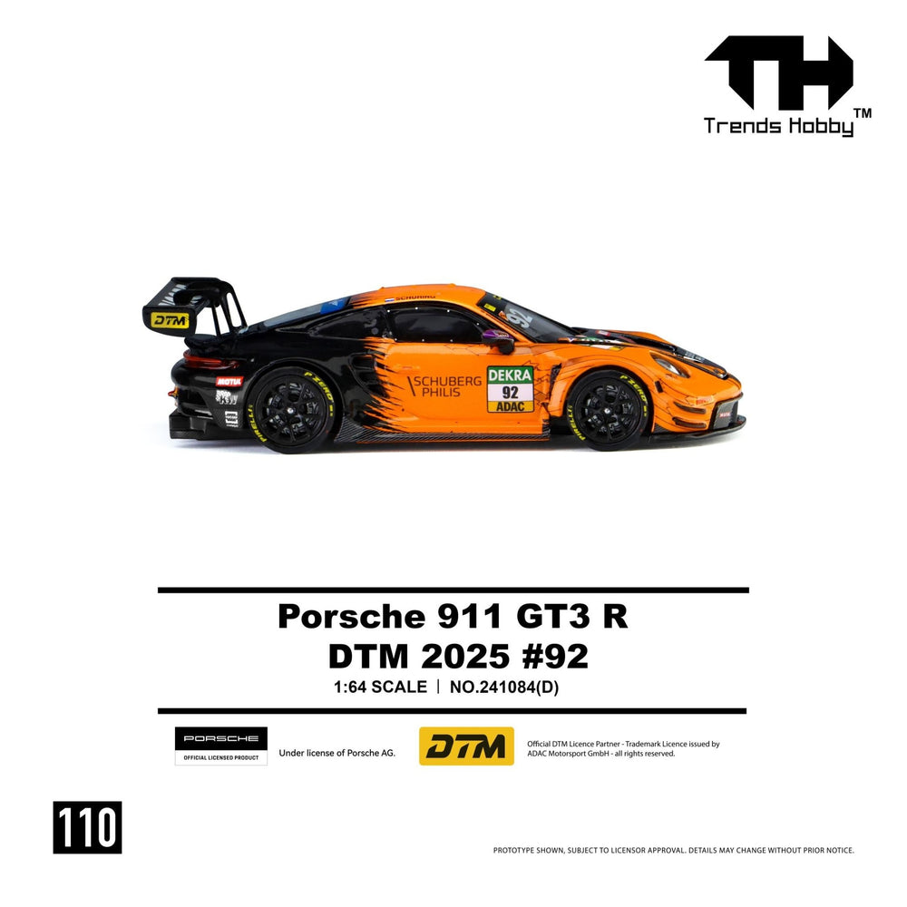 *Pre-Order* Trends Hobby - Porsche 911 GT3 R - DTM 2025 92 - Top CollectiblesDiecastTrends Hobby