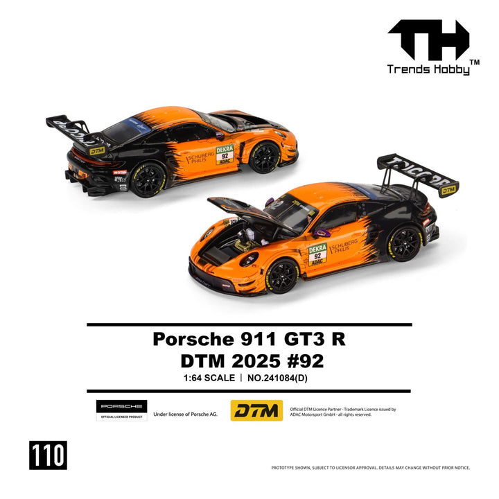 *Pre-Order* Trends Hobby - Porsche 911 GT3 R - DTM 2025 92 - Top CollectiblesDiecastTrends Hobby