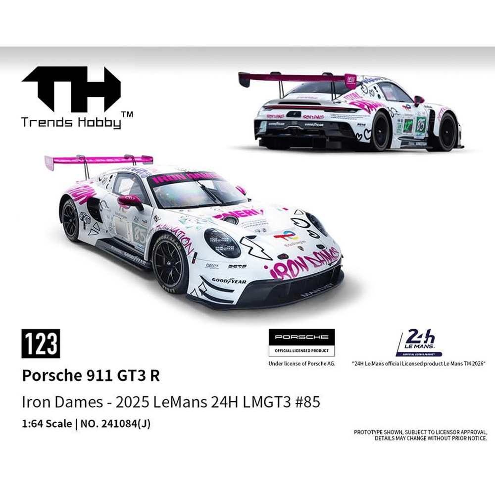 *Pre - Order* Trends Hobby - Porsche 911 GT3 R - LeMans 24H 2025 85 - Top CollectiblesDiecastTrends Hobby