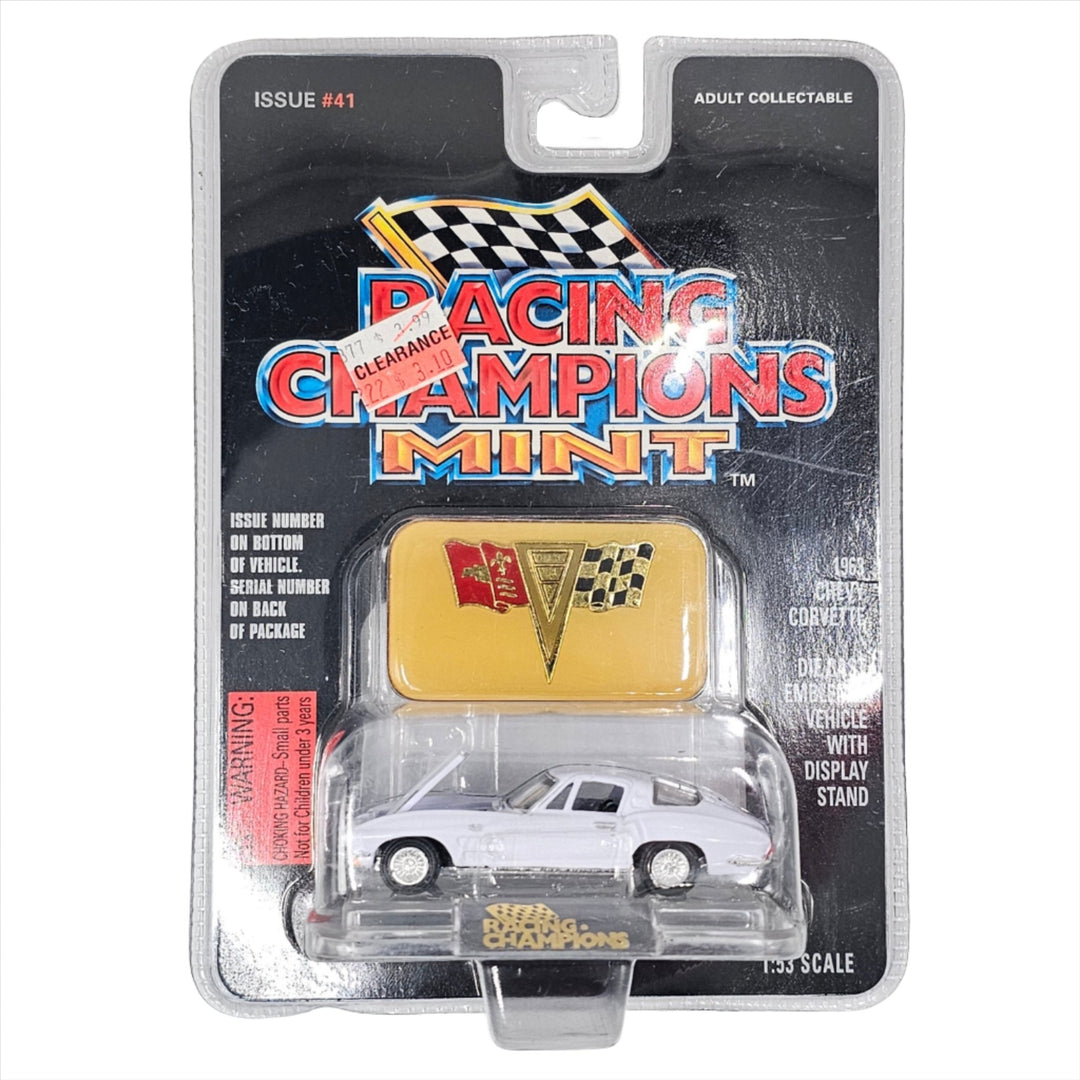 Racing Champions - 1963 Chevy Corvette - 1997 Mint Edition Series - Top CollectiblesDiecastRacing Champions