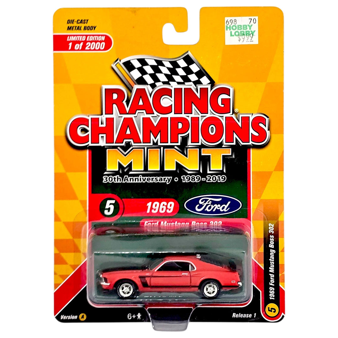Racing Champions - 1969 Ford Mustang Boss 302 - 2019 Mint Series - Top CollectiblesDiecastRacing Champions