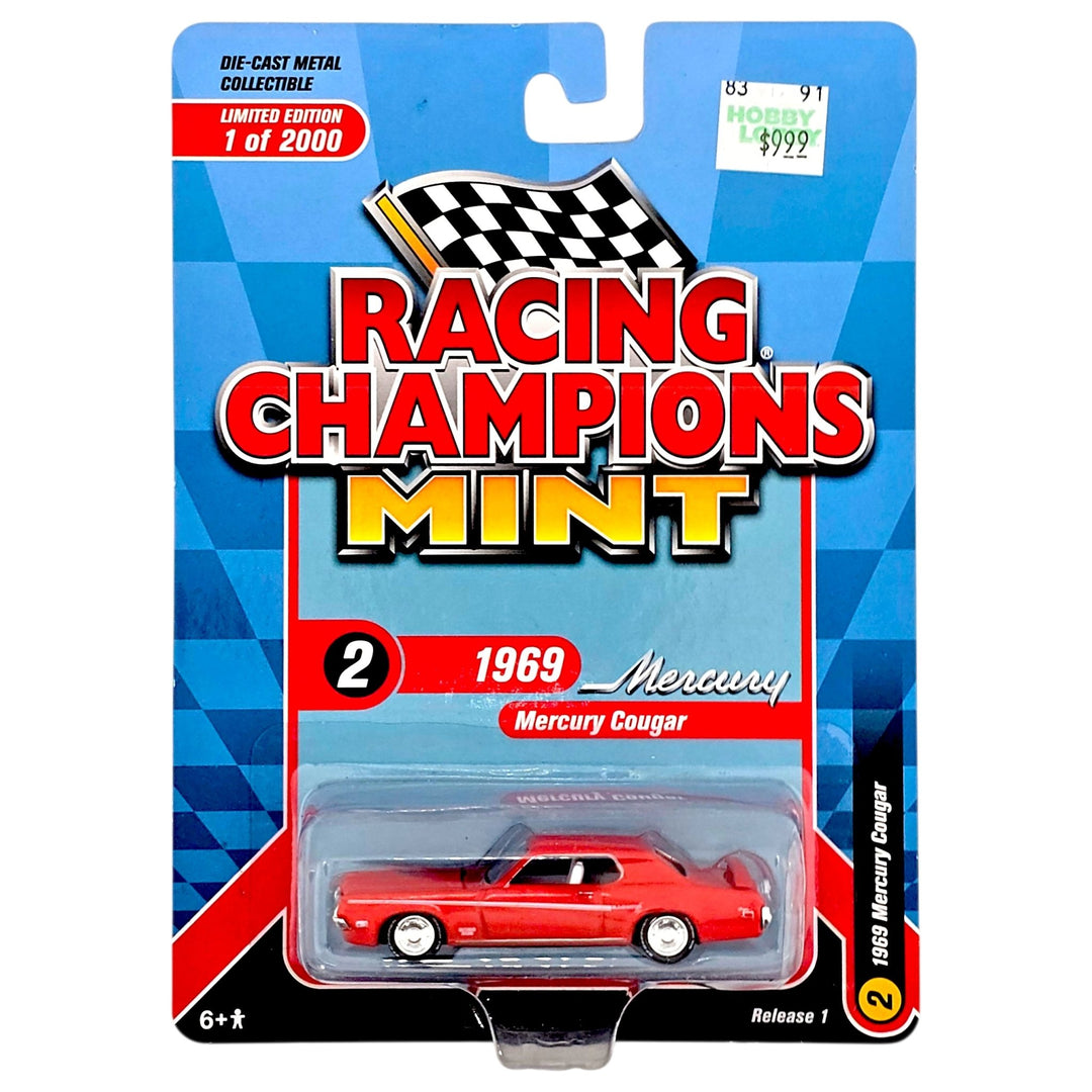 Racing Champions - 1969 Mercury Cougar - 2020 Mint Series - Top CollectiblesDiecastRacing Champions