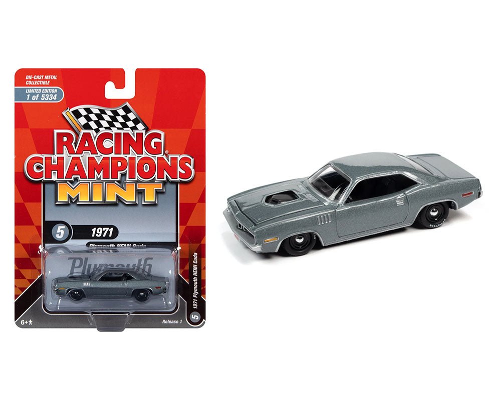 Racing Champions - 1971 Plymouth HEMI Cuda - 2021 Mint Series - Top CollectiblesDiecastRacing Champions