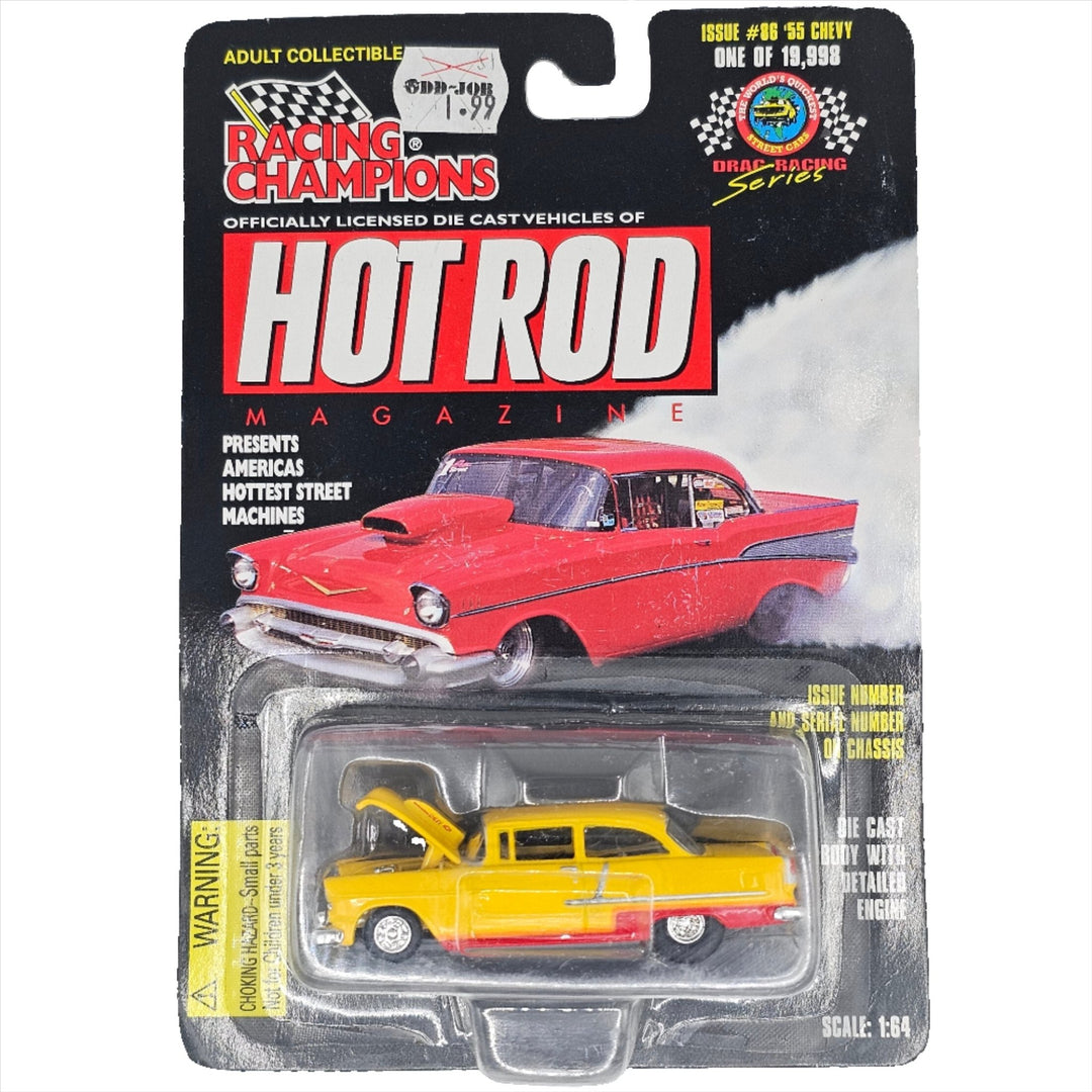 Racing Champions - '55 Chevy - 1998 Hot Rod Magazine Series - Top CollectiblesDiecastRacing Champions