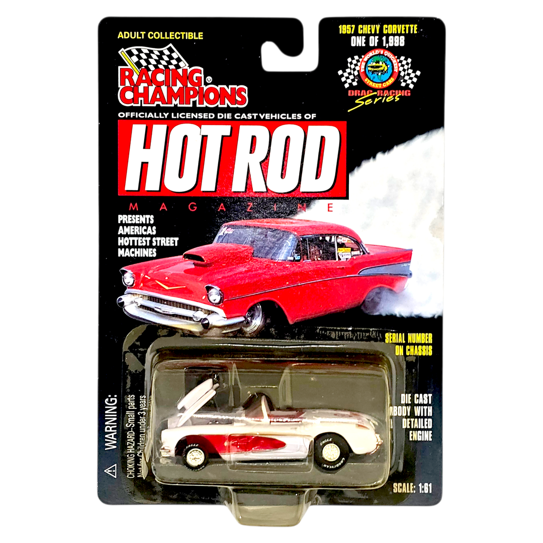 Racing Champions - '57 Chevy Corvette - 1998 Hot Rod Magazine Series - Top CollectiblesDiecastRacing Champions