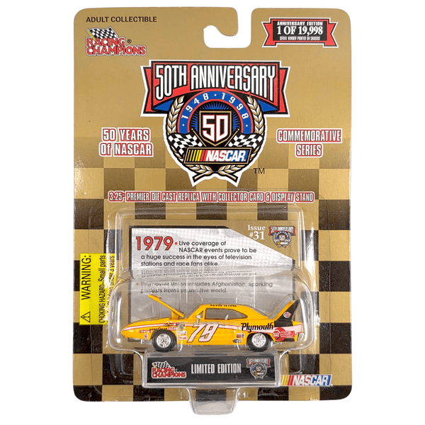 Racing Champions - '70 Plymouth Superbird Stock Car - 1998 50 Years of Nascar Commemorative Series - Top CollectiblesDiecastRacing Champions