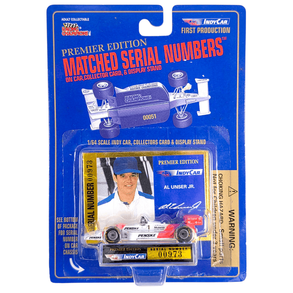 Racing Champions - Al Unser Jr. Indy Car - 1993 Premier Edition Series - Top CollectiblesDiecastRacing Champions