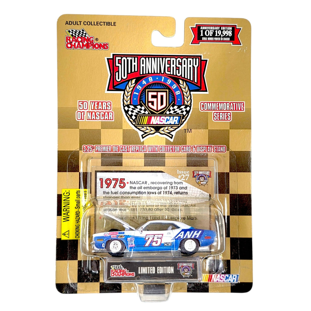 Racing Champions - ANH Plymouth Barracuda Stock Car - 1998 50 Years of Nascar Commemorative Series - Top CollectiblesDiecastRacing Champions