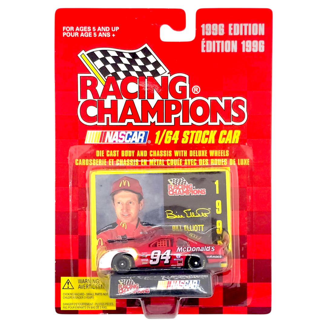 Racing Champions - Bill Elliott Ford Thunderbird Stock Car - 1996 Nascar Series - Top CollectiblesDiecastRacing Champions
