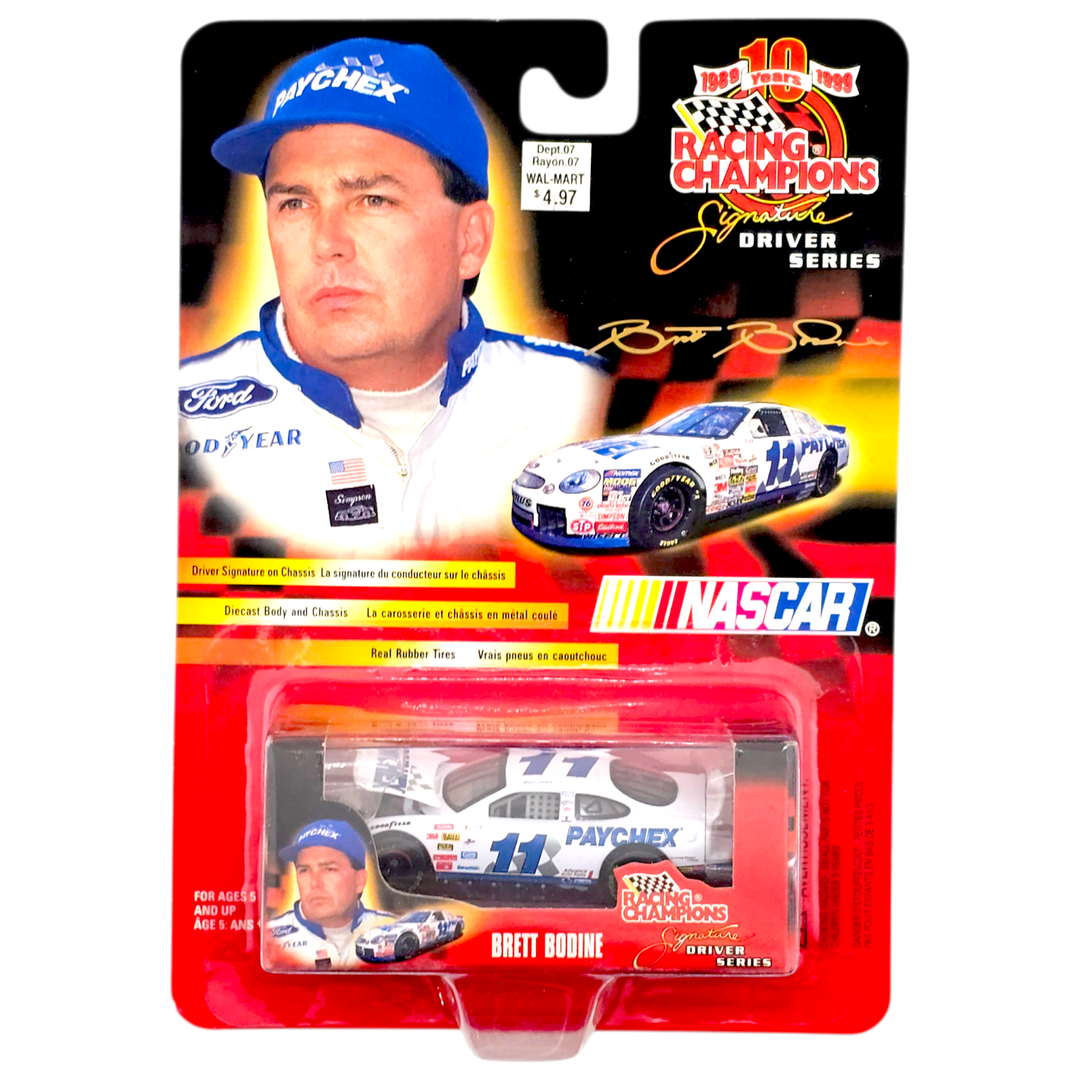 Racing Champions - Brett Bodine Ford Taurus Stock Car - 1999 Signature Driver Series - Top CollectiblesDiecastRacing Champions