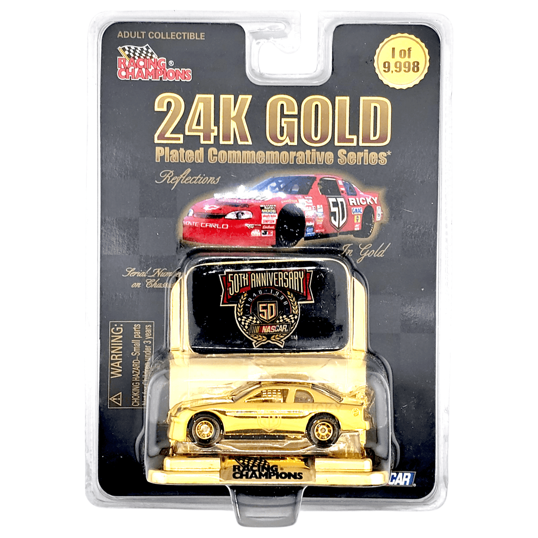 Racing Champions - Chevrolet Monte Carlo Stock Car - 1998 24k Gold 50th Anniversary Series - Top CollectiblesDiecastRacing Champions
