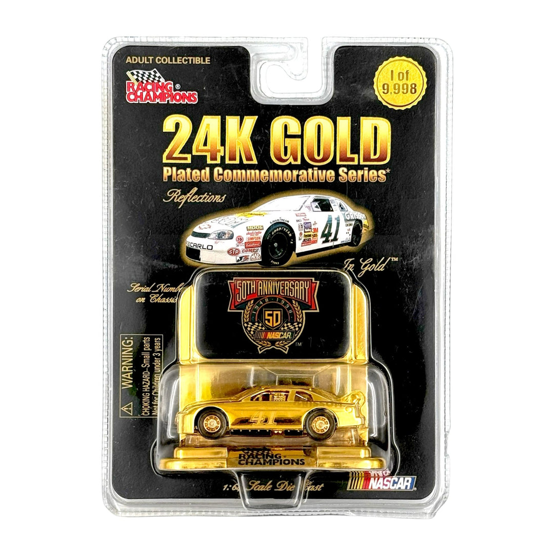 Racing Champions - Chevrolet Monte Carlo Stock Car - 1998 24k Gold 50th Anniversary Series - Top CollectiblesDiecastRacing Champions