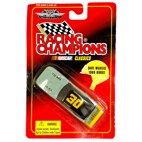 Racing Champions - Dave Marcis 1969 Dodge Charger Daytona Stock Car - 1996 Nascar Classics Series - Top CollectiblesDiecastRacing Champions