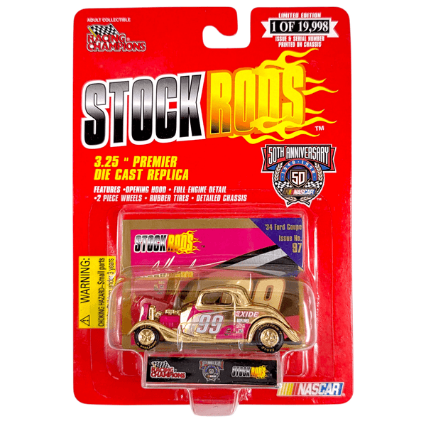 Racing Champions - Exide '34 Ford Coupe Stock Car - 1998 Stock Rods Series - Top CollectiblesDiecastRacing Champions