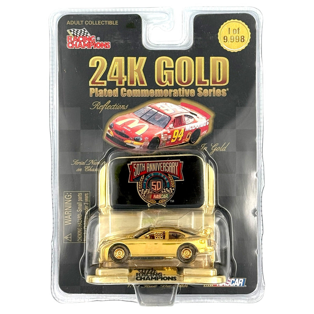 Racing Champions - Ford Taurus Stock Car - 1998 24k Gold Series - Top CollectiblesDiecastRacing Champions