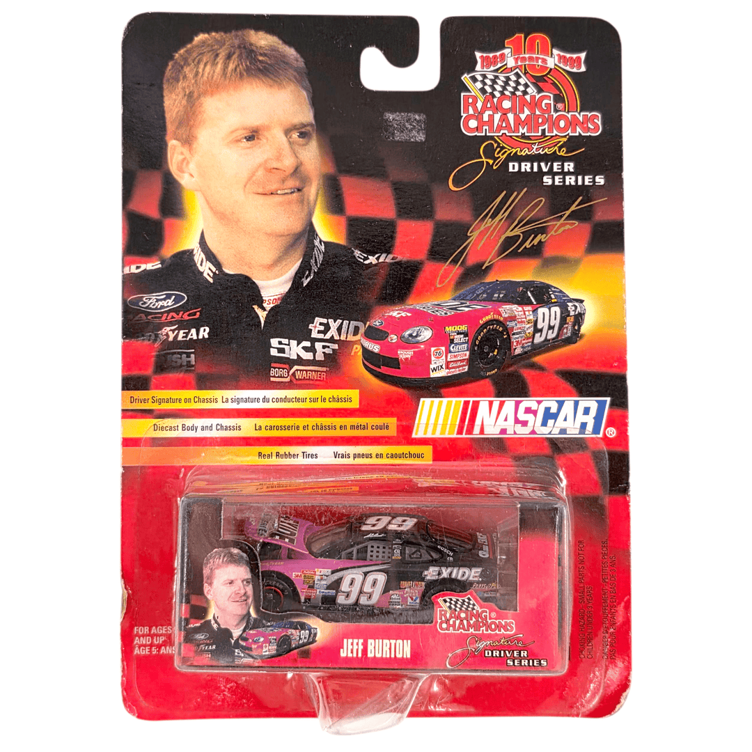 Racing Champions - Jeff Burton Ford Taurus Stock Car - 1999 Signature Driver Series - Top CollectiblesDiecastRacing Champions