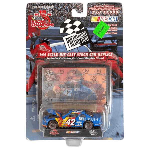 Racing Champions - Joe Nemechek Chevrolet Monte Carlo Stock Car - 1999 Press Pass Series - Top CollectiblesDiecastRacing Champions