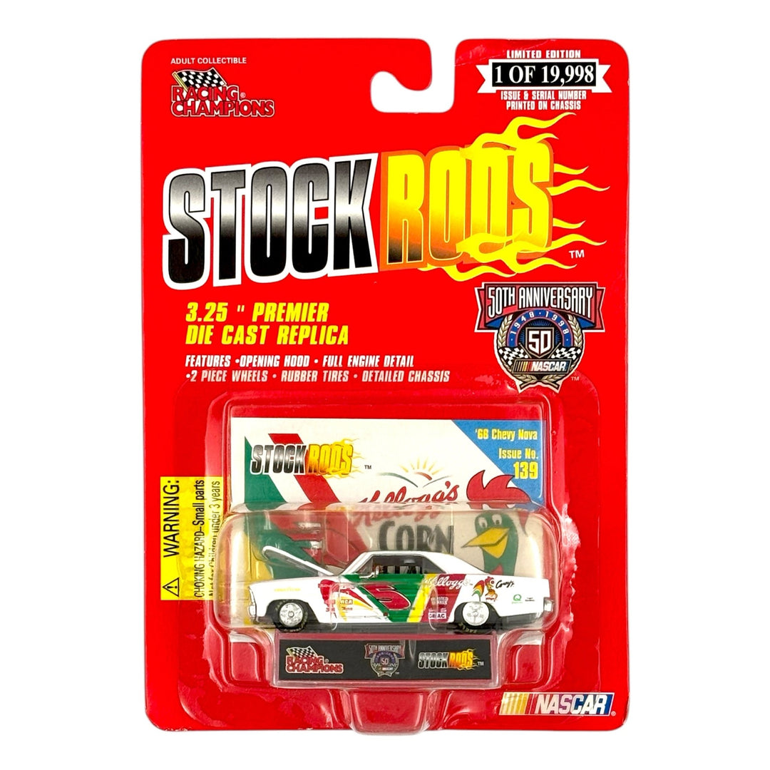 Racing Champions - Kellogg's '66 Chevy Nova Stock Car - 1998 Stock Rods Series - Top CollectiblesDiecastRacing Champions