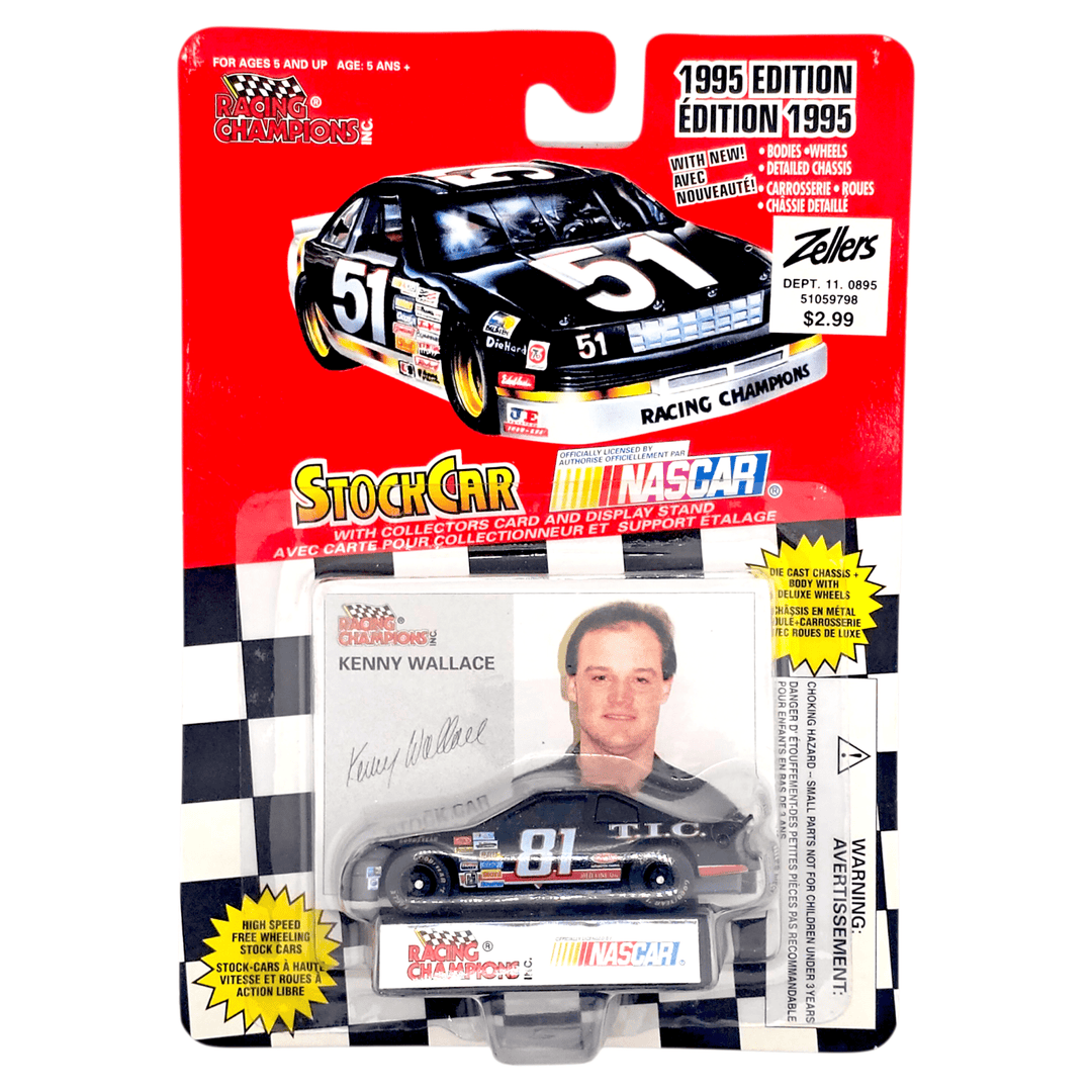 Racing Champions - Kenny Wallace Ford Thunderbird Stock Car - 1995 Nascar Series - Top CollectiblesDiecastRacing Champions