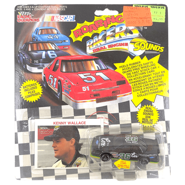 Racing Champions - Kenny Wallace Stock Car - 1991 Roaring Racers Sounds Series - Top CollectiblesDiecastRacing Champions
