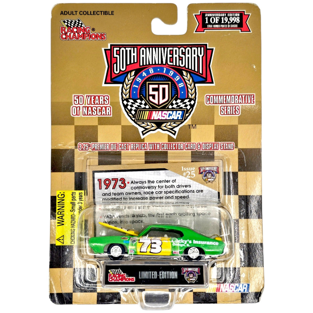 Racing Champions - Lucky's Insurance Pontiac GTO Stock Car - 1998 Commemorative Series - Top CollectiblesDiecastRacing Champions