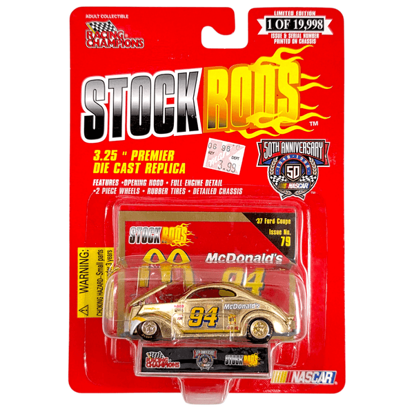 Racing Champions - McDonald's '37 Ford Coupe Stock Car - 1998 Stock Rods Series - Top CollectiblesDiecastRacing Champions