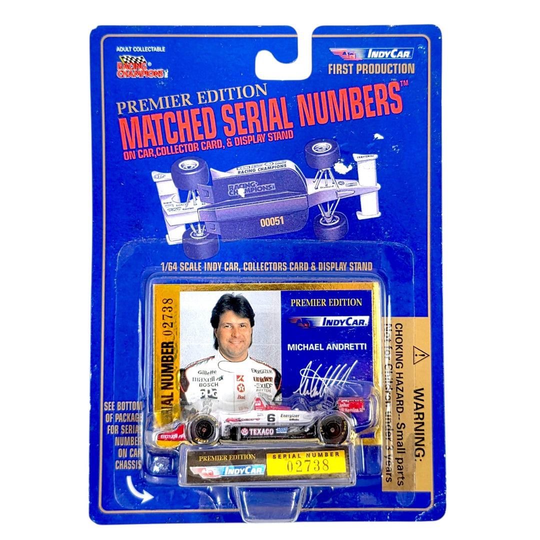 Racing Champions - Michael Andretti Indy Car - 1995 Premier Edition Matched Serial Numbers Series - Top CollectiblesDiecastRacing Champions
