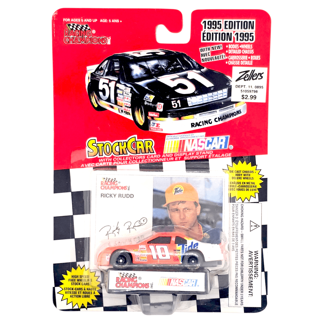 Racing Champions - Ricky Rudd Ford Thunderbird Stock Car - 1995 Nascar Series - Top CollectiblesDiecastRacing Champions
