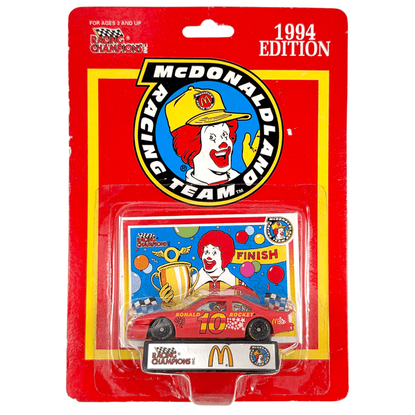 Racing Champions - "Ronald Rocket" Ford Thunderbird Stock Car - 1994 McDonald Land Racing Team Series - Top CollectiblesDiecastRacing Champions