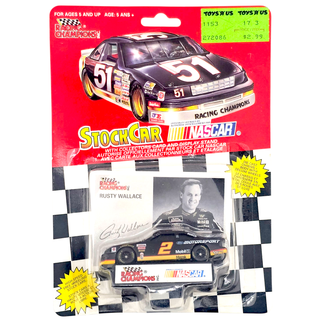 Racing Champions - Rudty Wallace Ford Thunderbird Stock Car - 1995 Nascar Series - Top CollectiblesDiecastRacing Champions