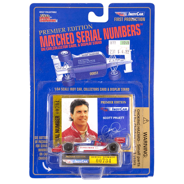 Racing Champions - Scott Pruett Indy Car - 1993 Premier Edition Series - Top CollectiblesDiecastRacing Champions