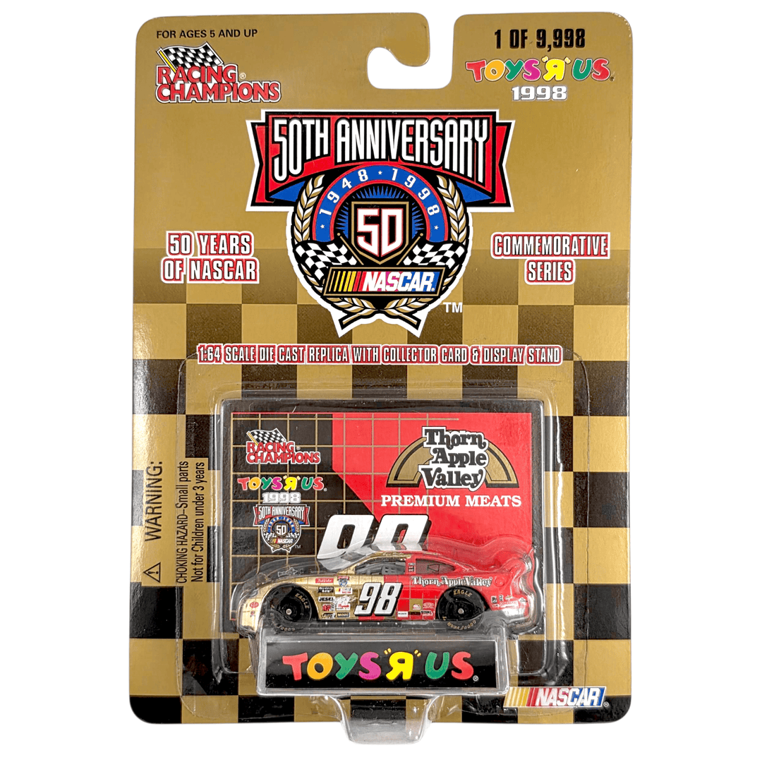 Racing Champions - Thorn Apple Valley Ford Taurus Stock Car - 1998 50 Years of Nascar Gold Series *Toy 'R' Us Exclusive* - Top CollectiblesDiecastRacing Champions