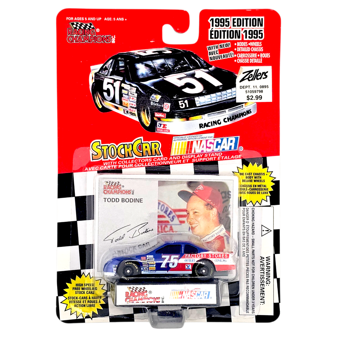 Racing Champions - Todd Bodine Ford Thunderbird Stock Car - 1995 Nascar Series - Top CollectiblesDiecastRacing Champions
