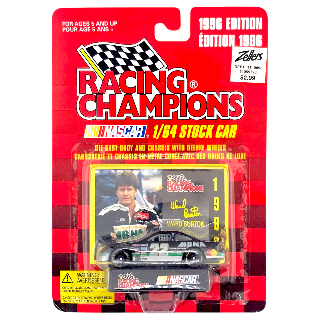 Racing Champions - Ward Burton Pontiac Grand Prix Stock Car - 1996 Nascar Series - Top CollectiblesDiecastRacing Champions