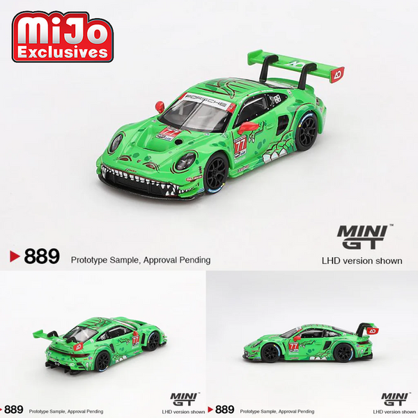 Mini GT - Porsche 911 GT3 R #77 AO Racing 2024 IMSA Daytona 24 Hrs GTD Pro 2nd Place *Pre-Order*