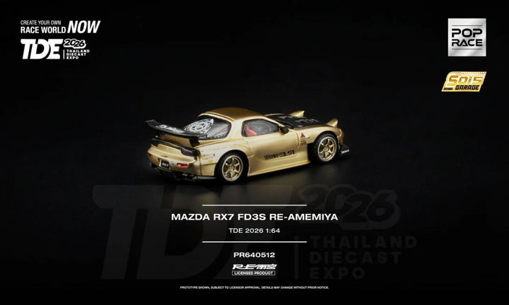 Pop Race - Mazda RX7 FD3S RE-Amemiya *Thailand Diecast Expo 2026 Exclusive*