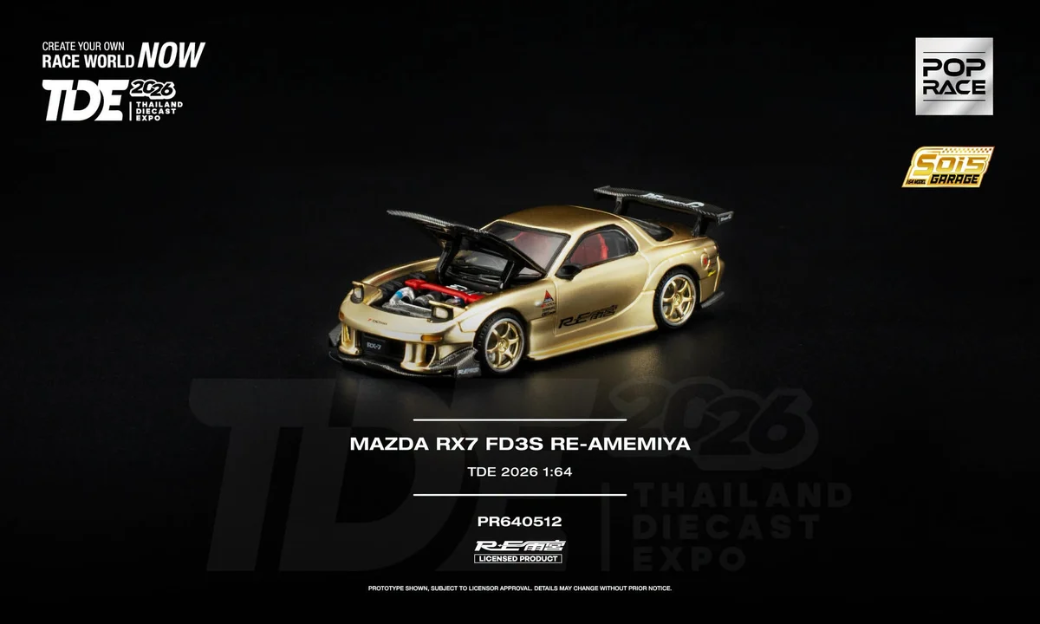 Pop Race - Mazda RX7 FD3S RE-Amemiya *Thailand Diecast Expo 2026 Exclusive*
