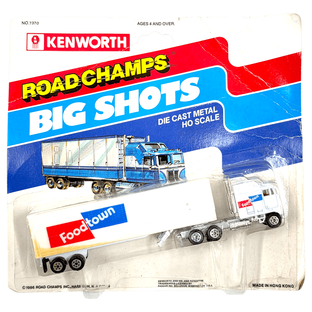 Road Champs - Food Town Kenworth Trailer - 1986 Big Shots Series - Top CollectiblesDiecastRoad Champs