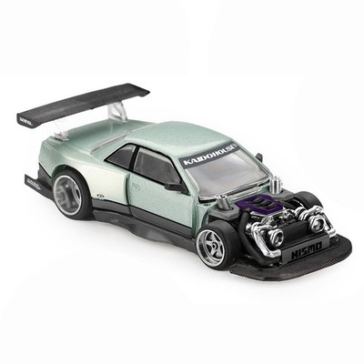 Kaido House x Mini GT - Nissan Silvia S13-R KAIDO WORKS V1 – Sea Foam Green *Sealed, Possibility of a Chase*